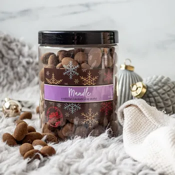 Alika Zdravé ořechy Dóza Mandle v mléčné čokoládě a ve skořici 650g