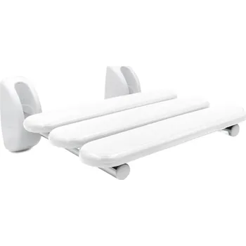 Koupelnové sedátko HANDICAP sklopné sedátko do sprchového koutu, 36x25cm, bílá UBC-A140101