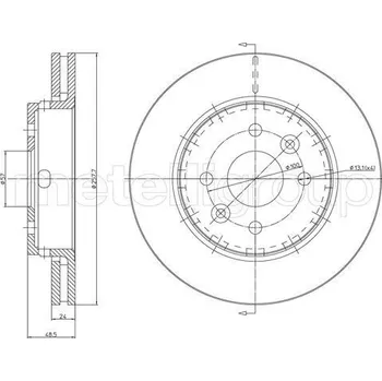 Brzdový kotouč Brzdový kotouč METELLI 23-1164C