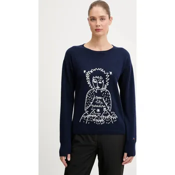 Pánský svetr Vlněný svetr Rossignol JCC RLOWO09 námořnická modř 59X, vel. XS