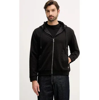 Pánská mikina Mikina Joop! pánská, černá barva, s kapucí, 30047442 99X, vel. M