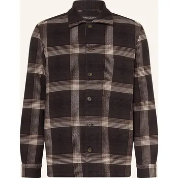 Pánská košile Marc O'polo Pánská Flanelová Svrchní Košile, černá / tmavě...