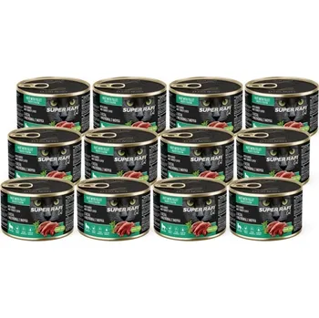 Krmivo pro kočku DOLINA NOTECI Super Rafi Cat P&F s husou a krůtí játry pro sterilizované kočky 12x185g