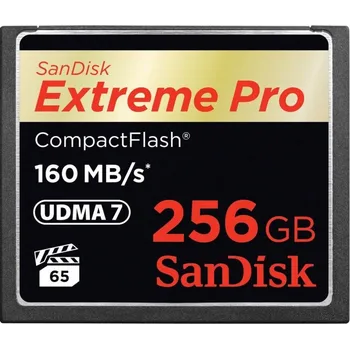 Paměťová karta SANDISK CF 256GB EXTREME PRO 160 MB/s UDMA 7 ROZBALENO - poškozený obal