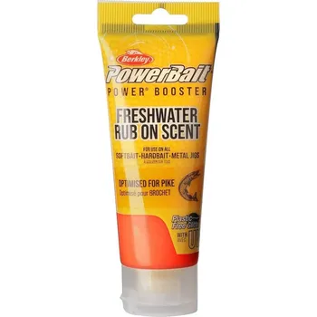 Umělá nástraha Berkley Powerbait Gel 80 ml - Fishoil Orange Gold Flake - Štika