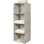 Závěsný organizér na oblečení 30 x 30 x 94 cm, šedá