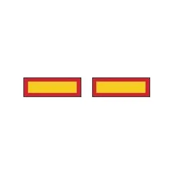 Starline Samolepka výstražná pro návěsy a přívěsy sada 2 ks XT UNI99211