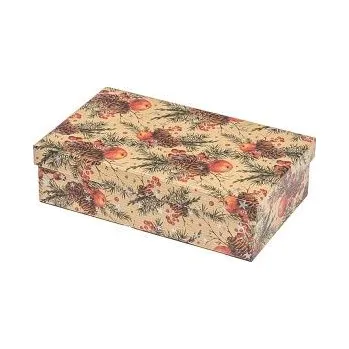 ARGUS Dárková krabice natur vánoční kraftový papír 25351175