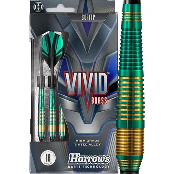 Příslušenství pro luk a kuši Šipky Harrows Vivid Green 18g soft