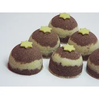 Koupelová sůl Šumivá bomba do koupele vanilka - syrovátka 50g (Přírodní pěnivá bomba do koupele s avokádovým olejem, olivovým olejem, kozím mlékem a vanilkou. Ručně vyráběné koupelové bomby z organických olejů, přírodních silic.)