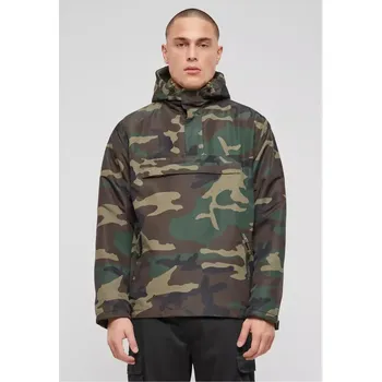 Pánská bunda Pánská fleecová větrovka Brandit Fleece Pull Over Windbreaker velikost 5XL olive camo