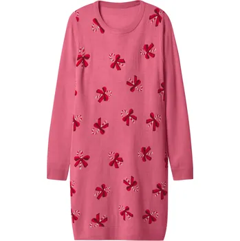 Dámské šaty esmara® Dámské vánoční úpletové šaty růžová XS