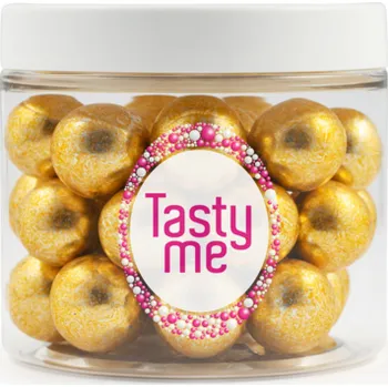 Čokoláda Křupavé čokoládové kuličky ZLATÉ průměr 18mm 100g