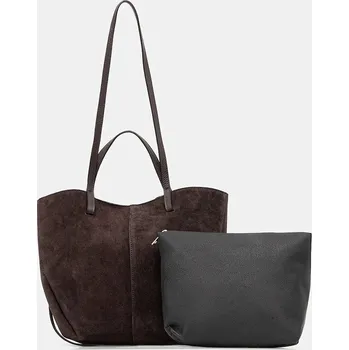 Kabelka Answear.LAB Semišová kabelka hnědá