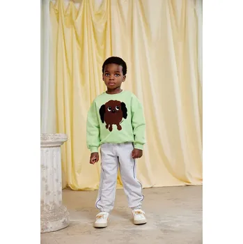 Chlapecké kalhoty Dětské bavlněné tepláky Mini Rodini 11000352 šedá 90X, vel. 80-86