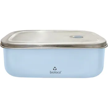 Svačinový box Bioloco Nerezový svačinový box (800 ml) - Světle modrý