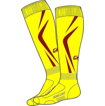 Saller SAO PAOLO Stulpny s ponožkou BARVA: 257 žlutá-vínově červená, Velikost: JUNIOR Výprodej za bezkonkurenční cenu