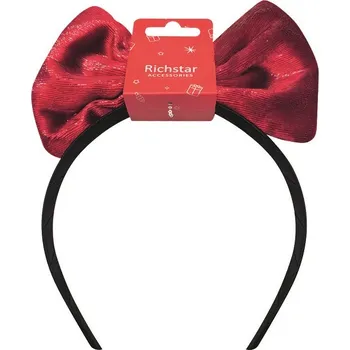 Čelenka Anděl Čelenka do vlasů s mašlí sametová 17 x 20 cm