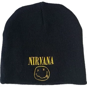Čepice Nirvana Čepice Face Logo Black UNI