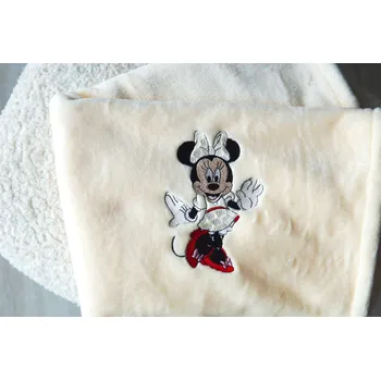 Dětská deka SVITAP sleepwell Deka mikroflanel s výšivkou Minnie, krémová Varianta: 100x150cm