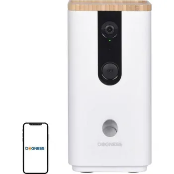 Dávkovač mýdla Smart dávkovač pamlsků DOGNESS T03 s kamerou bílý 12,5x12,5x25cm