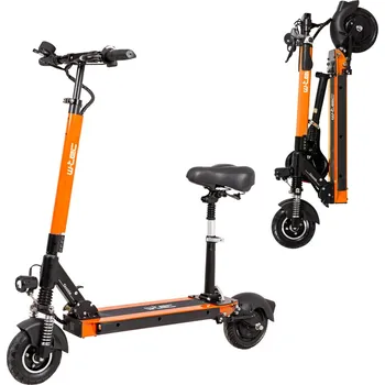 Elektrokoloběžka W-TEC Skootie Pro II 8\" se sedlem oranžová