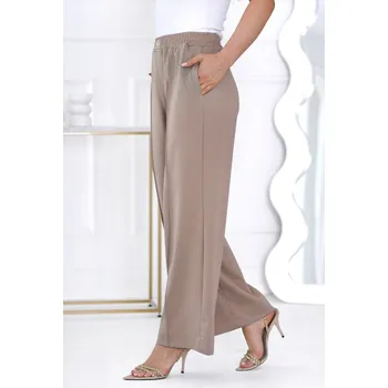 Dámské kalhoty OFF PINK kalhoty dámské Sambra - hnědá, S (Dámské kalhoty)