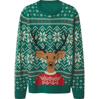 Pánský svetr esmara Men Pánský vánoční svetr (zelená, XXL (60/62))