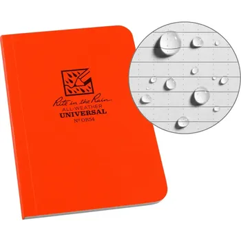 Zápisník Rite in the Rain voděodolný zápisník Memo Book 3,5 × 5″ – linkovaný Barva: oranžová Blaze Orange