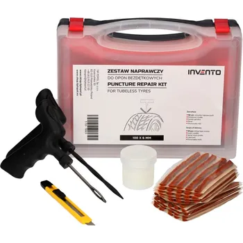 Sada na opravu pneumatiky Sada na opravu pneumatik v přepravním kufříku (102 mm šňůry, vkládací nástroj, aplikátor, nůž, mazivo)