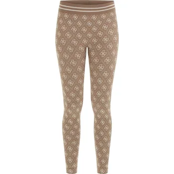 Dámské legíny Dámské Legíny GUESS 4G RHOMBUS SEAMLESS LEGGINGS V5BB13K2000-FNGY – Hnědá M/L