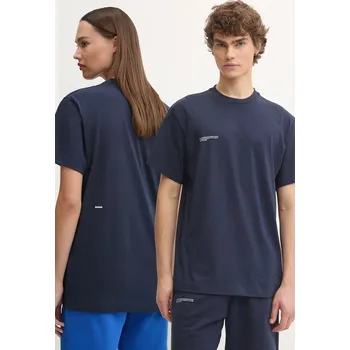 Pánské tričko Bavlněné tričko Pangaia tmavomodrá barva, s potiskem, M, 59X