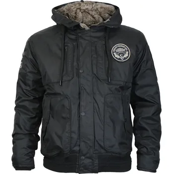 A Pánská zimní bunda Yakuza Premium 3765 černá s kapucí Barva: Černá, Velikost: XXL
