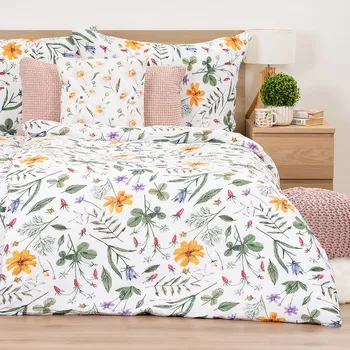 Povlečení 4Home Krepové povlečení Wildflower Bliss, 160 x 200 cm, 70 x 80 cm, mix barev