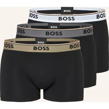 Boss 3 Kusy Boxerek Power, černá / khaki / bílá