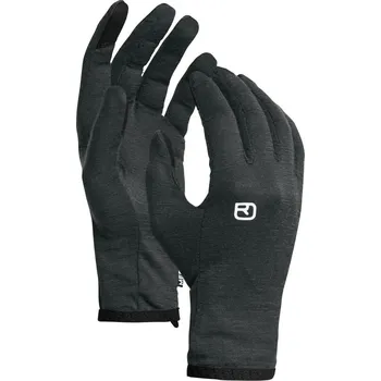 Rukavice Dámské lehké prstové rukavice Ortovox 185 Rock'N'Wool Glove Liner W black raven ii S