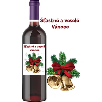 Víno Šťastné a veselé Vánoce - Víno z černého rybízu 11,5% alk. | Rybízák.cz víno z černého rybízu 11,5% alk.