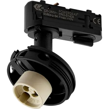 Bodové svítidlo Deko-Light 1-fázový kolejnicový systém bodové svítidlo - Can základna, 1x max. 7,5 W, GU10, černá 707250