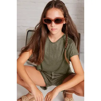 Dětské tričko Mayoral zelená barva, 6023 6023.8C.Junior.PPYA 87X, vel. 152