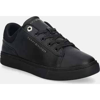 Oblečení a móda Kožené tenisky Tommy Hilfiger CASUAL CUPSOLE SNEAKER FW0FW09020 černá 99X, EUR 37