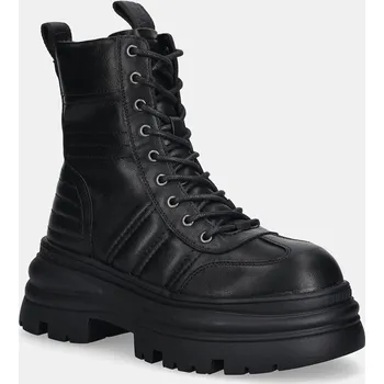 Dámská zimní obuv Farmářky Buffalo Dione Lace Up Mid černá barva, na platformě, 1622607-BLK 99X, EUR 41