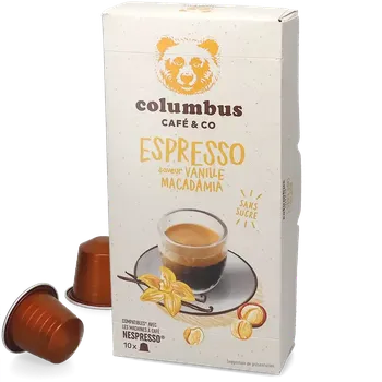 Columbus | Vanilkové espresso s příchutí makadamiových ořechů - Počet kapslí pro Nespresso®: 10