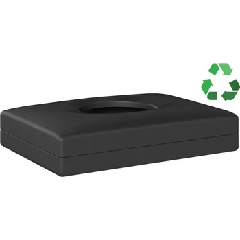 Zásobník na papírové ručníky ECOLORED zásobník hygienických sáčků, 13,5x9,5x3,2cm, ABS, Soft Touch, černá mat