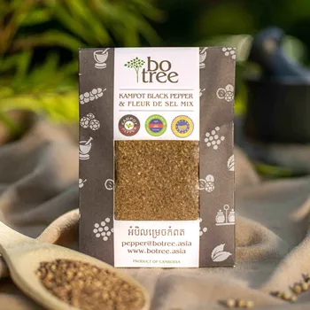 Koření CMpepper Kampotský pepř a solný květ Fleur de Sel - Mix 50 g