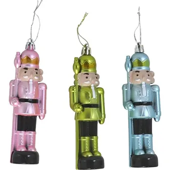 Vánoční dekorace Euro Habitat Vánoční ozdoba louskáček visací - 14 cm, mix barev, 1 ks