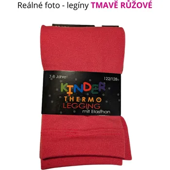 Dětská móda Dívčí thermo legíny Kinder TMAVĚ RŮŽOVÉ | Botonozka.cz Velikost oblečení: 110-116