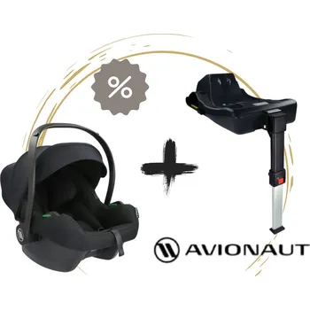 Autosedačka AVIONAUT Autosedačka Cosmo SMART se základnou DOCK 2, Black