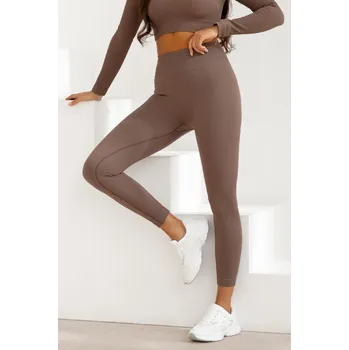 Dámské oblečení Bezešvé žebrované legíny Ballance mocca Velikost: XS/S