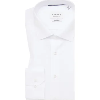 Pánská košile Košile Eterna Modern Fit Twill neprůhledná bílá 8817_00X18K velikost: 38, délka rukávu: dlouhý rukáv