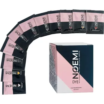 Barva na řasy a obočí Noemi Lash & Brow Dye Kit – sada hybridních barev na řasy a obočí – sáčky 11×1 g